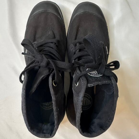 Palladium Pampa Hi Canvas High Top Boots Black Size 10 - Picture 5 of 6